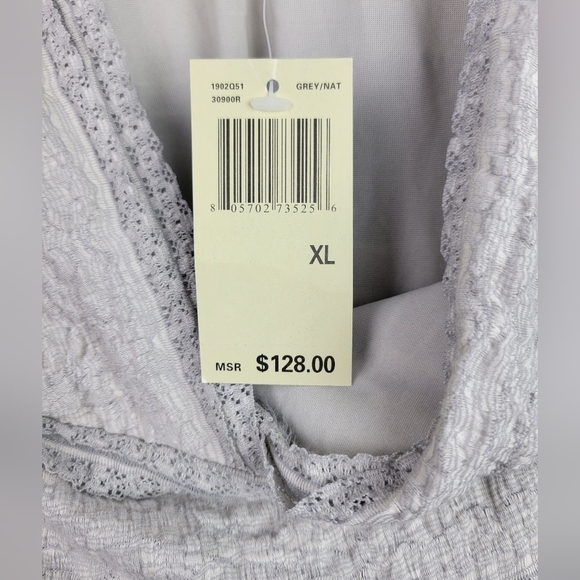 Max‎ Studio Grey Vintage Old Look Lace Babydoll Stretchy  Dress Size XL - Picture 6 of 9